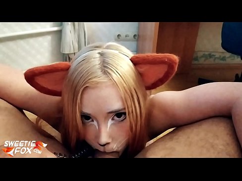 ❤️ Kitsune اس کے منہ میں ڈک اور سہ نگل ☑  ہم پر ur.zoomporno.ru ️❤